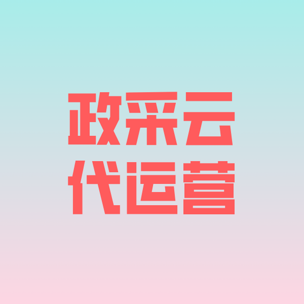 南区街道政采云代运营